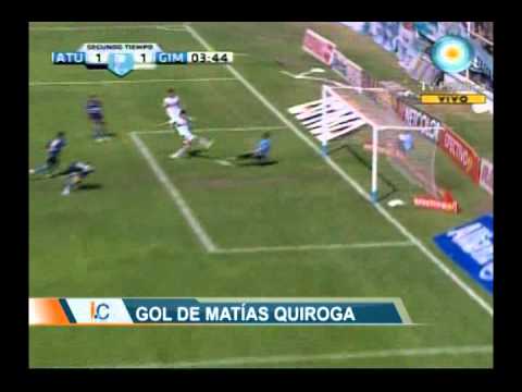 Gol de Matías Quiroga, Atlético Tucumán 1 - Gimnasia 1
