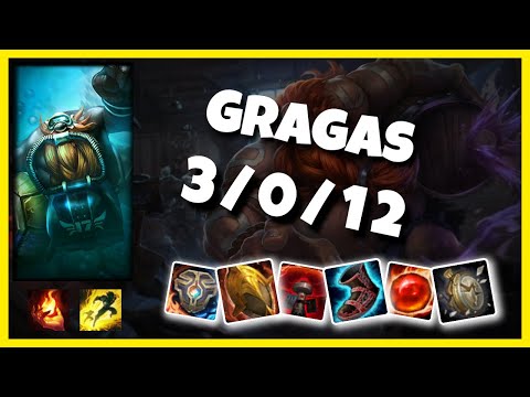KOREAN Challenger Gragas SUPPORT (3/0/12) vs PYKE Gameplay Replay - Patch 10.18