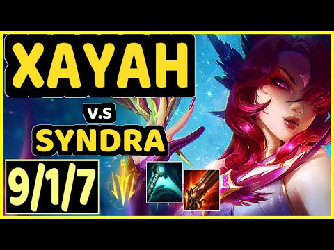 CHRISBERG (XAYAH) vs SYNDRA - 9/1/7 KDA BOTTOM ADC CHALLENGER GAMEPLAY - EUW