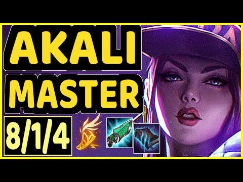 XAKY (AKALI) - 8/1/4 KDA GAMEPLAY - EUW Ranked MASTER