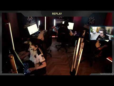 Shroud reacts to Team Liquid vs Sentinels - VALORANT Champions: Berlin – Group Stage-(MAP 1, BREEZE)