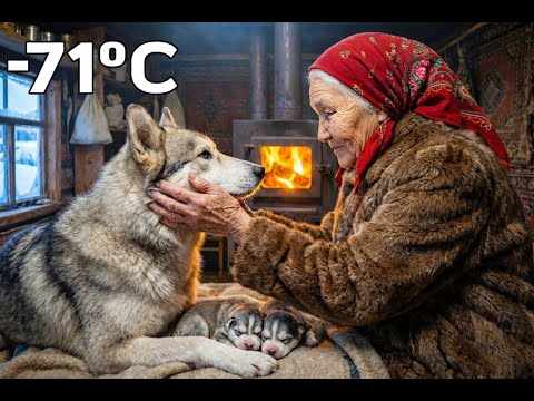 An elderly woman found a mother dog and her puppies freezing in a snowstorm - a surprising discovery