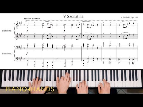 A. Diabelli - Sonatina No.5 in A major op. 163 (Piano 4 Hands)