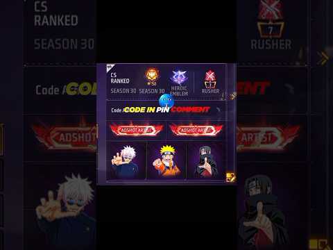 FF NARUTO ANIME BIO CODE💀🔥☠️ #ffshorts