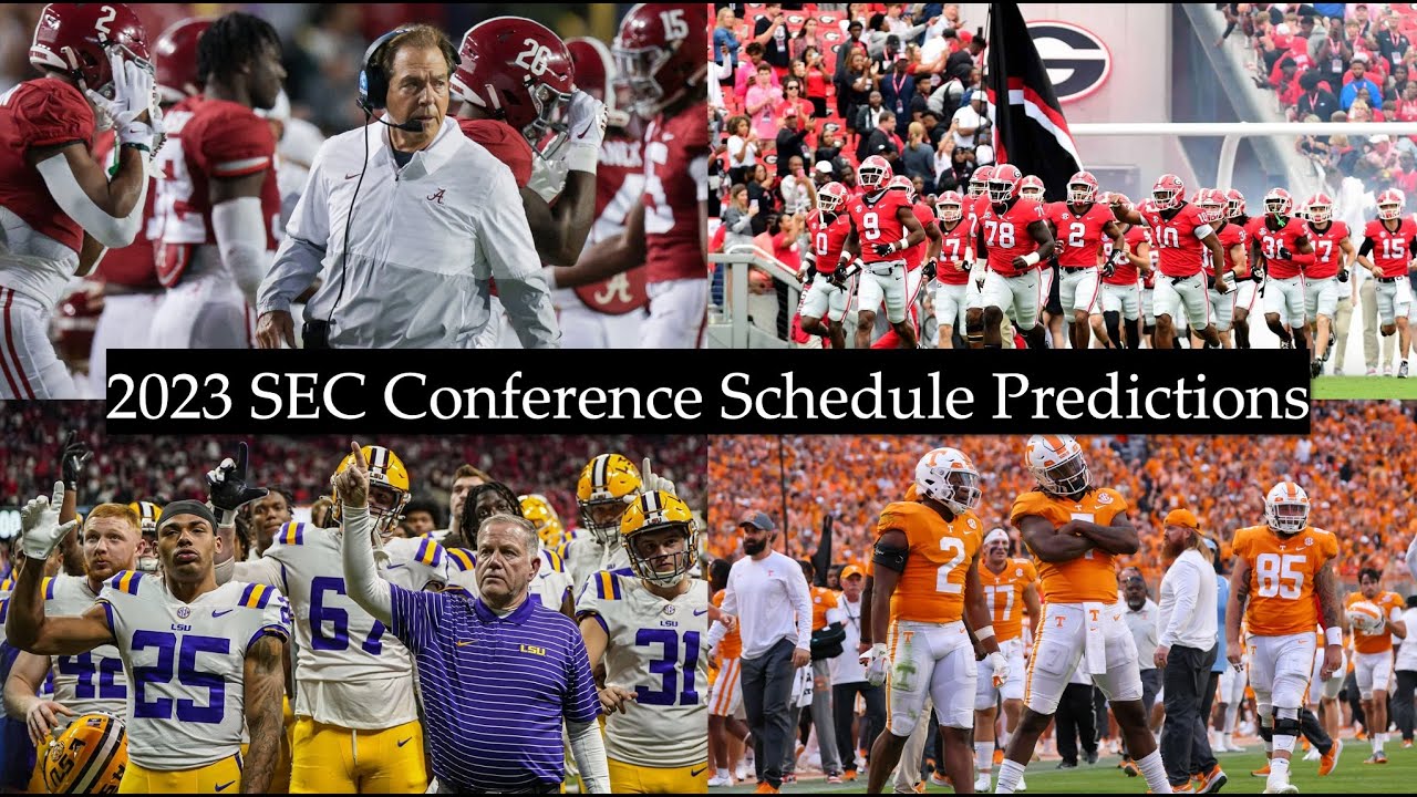 2023 SEC Conference Schedule Predictions: Predicting Every Game!: Ft. 2023 NCAAF Playoff Prediction