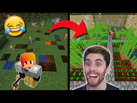 Biggest Minecraft Fail.. This NOOB Didn't Know How To FARM In Minecraft..