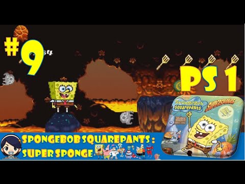 SpongeBob SquarePants - PS 1 - Walkthrough - SuperSponge # Part 9 Lava Fields