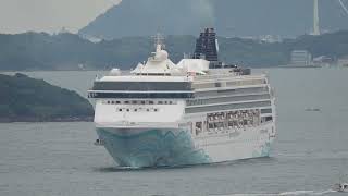 Norwegian Spirit  下関新港初入港 (2025.10.22)  Huge Norwegian cruise ship in Shimonoseki New Port firstly