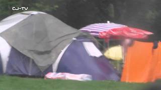 preview picture of video 'Camping Xtreme Unwetter - Überschwemmung'