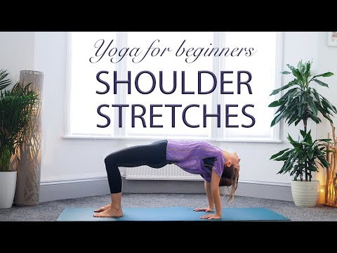 Yoga for beginners - SHOULDER STRETCHES - Vinyasa flow - YogaCandi