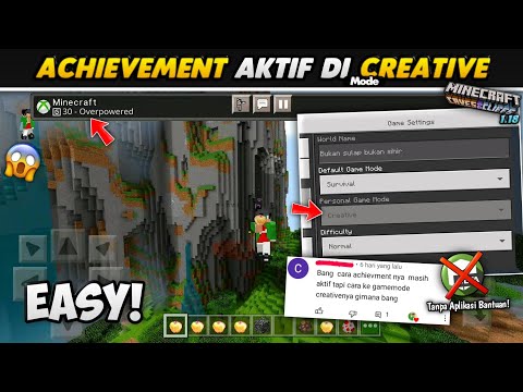 HOW TO ACTIVATE ACHIEVEMENT IN CREATIVE MODE NO HOAX!  100% Work Minecraft Bedrock/MCPE - Tips&Tricks