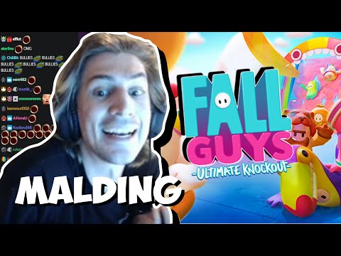 MALDING MICHAEL: xQc Losing it in yet another game: FALL GUYS - Best Moments