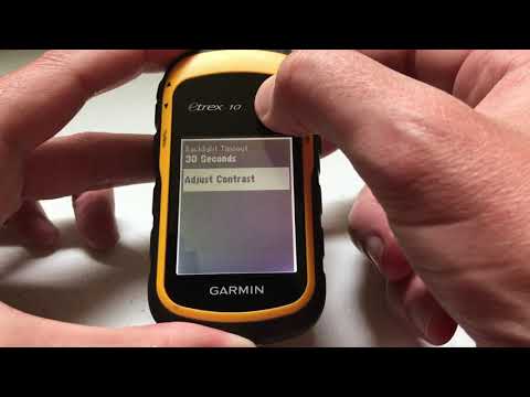 Garmin eTrex 10 - How to Adjust Your Backlight Timeout