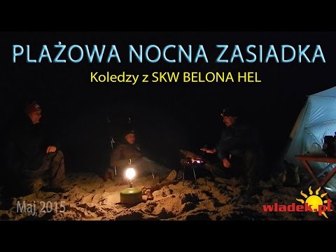 WładekTV - Nocna zasiadka na flądrę przy grillu na plaży