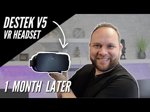 DESTEK V5 VR Headset for Kids & 5.5in-7.0in Screen Phone & 100+ Apps, Touch Button for YouTube, 110° FOV Anti-Blue Light HD Lenses, Compatible with iPhone & Android video review thumbnail
