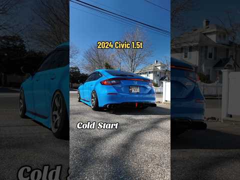 Thumbnail for Cold start on a 2024 Honda Civic Sport Touring 1.5t 6sp MT #honda #civic #boosted #exhaust #11thgen by Honda FC Sport, Honda Civic
