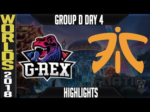 GRX vs FNC Highlights | Worlds 2018 Group D Day 4 | G-REX(LMS) vs Fnatic(EULCS)
