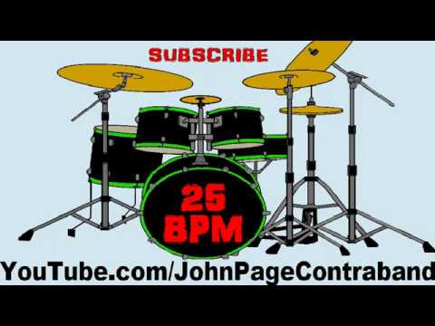 25 bpm Basic Drum Beat Loop Track Metronome Half Hour Long