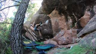 Video thumbnail of Pisando cacahuetes, 7b. Albarracín