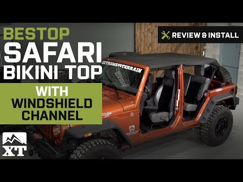 Jeep Wrangler (2010-2017 JK) Bestop Safari Bikini Top w/ Windshield Channel Review & Install