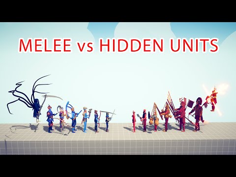 MELEE Team vs HIDDEN UNITS Team - Totally Accurate Battle Simulator TABS