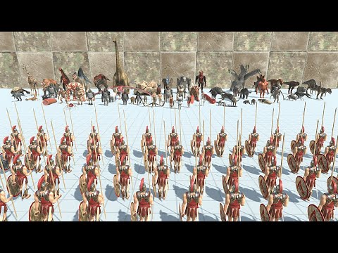 Every Faction VS Spartan Warrior with same price of it - Animal Revolt Battle Simulator