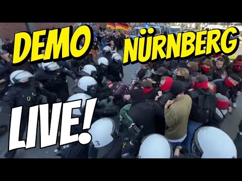 LIVE ❗️ Montagsdemo NÜRNBERG & Antifa Gegendemo Team Menschenrechte Bayern gegen Friedrich Merz & Co