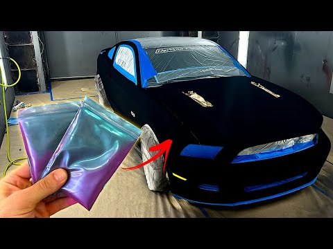 Spraying a HyperShift Over BLACK 4.0 (The Blackest Paint on Earth)