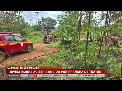 Abaeté: Jovem morre ao ser atingido por prancha de trator