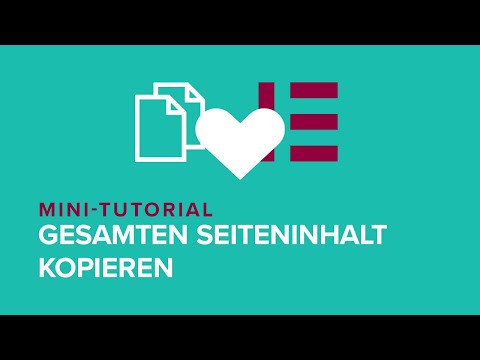 Elementor Tutorial: Gesamte Seite kopieren