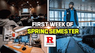 first week of SPRING SEMESTER at RUTGERS University!