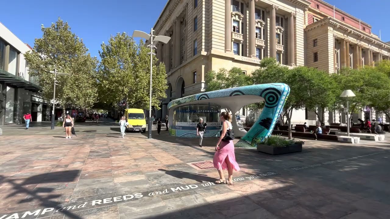 Experience a walking tour around Forrest Place.
