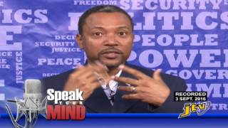 SPEAK YOUR MIND   3RD SEPTEMBER 2016