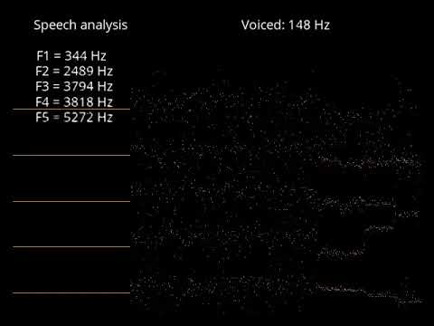 Basic real-time formant analysis demo