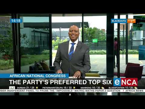 ANC announces Top 6 candidates ahead of conference