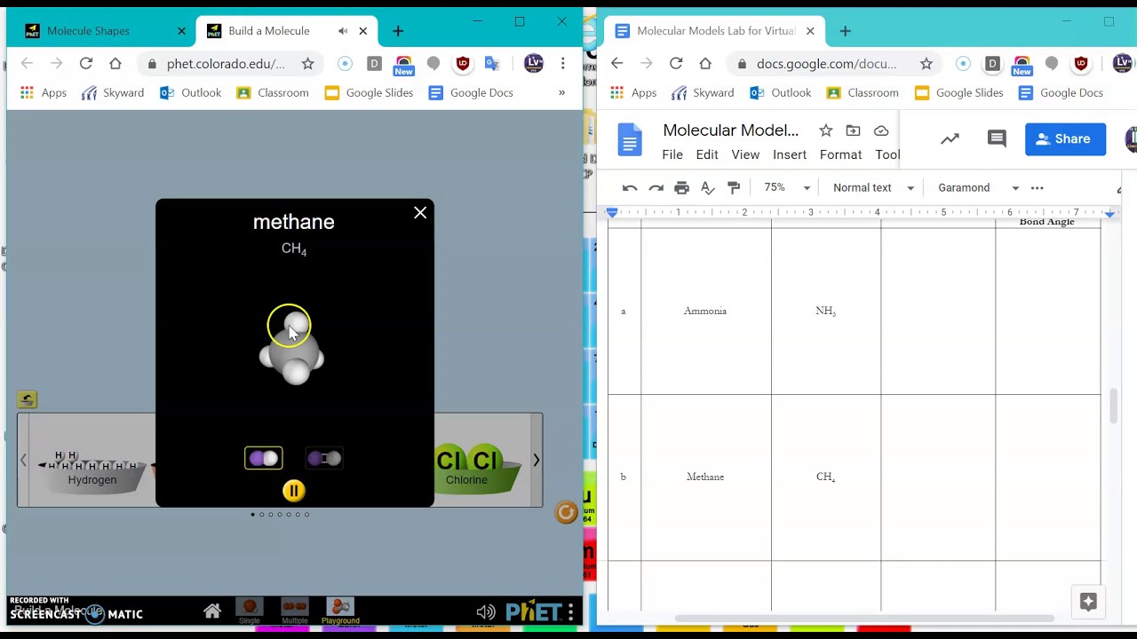 Molecular Models Lab Tutorial for CP Chemistry