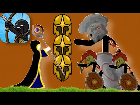 3 Golden Spearton, 1 Meric vs Giant Stone Dead+Boss Tank Dead/ Stick War Legacy #128