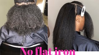 HOW TO: BLOWOUT YOUR NATURAL HAIR STRAIGHT !