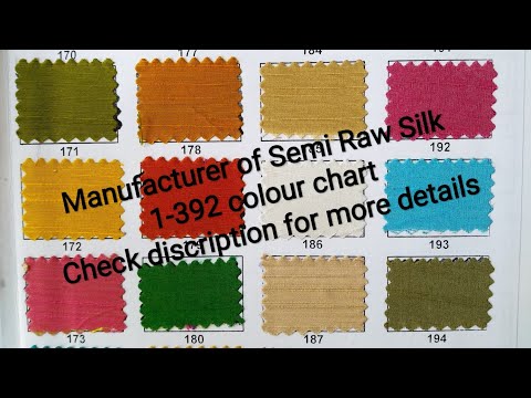 Raw Silk Colour Chart