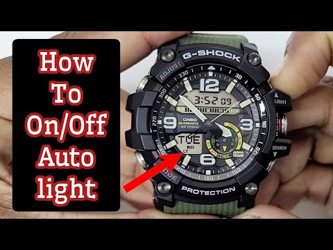 How To ON/OFF Auto Light G-SHOCK GG-1000 Mudmaster Watch
