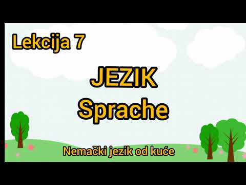 ● Lekcija 7 ● Jezik   Sprache  ●  Koji jezik govoris?  Govorim ...  Nemacki jezik za pocetnike