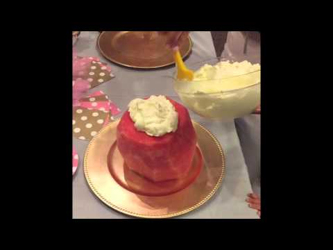 Ayva's Healthy Watermelon Birthday Cake