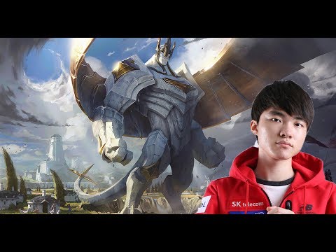 SKT Faker as Galio vs Syndra mid S7 Ranked gameplay