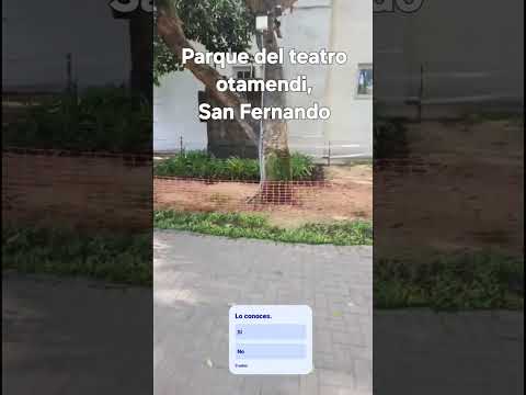 Parque del teatro Otamendi, en San Fernando, provincia de Buenos Aires