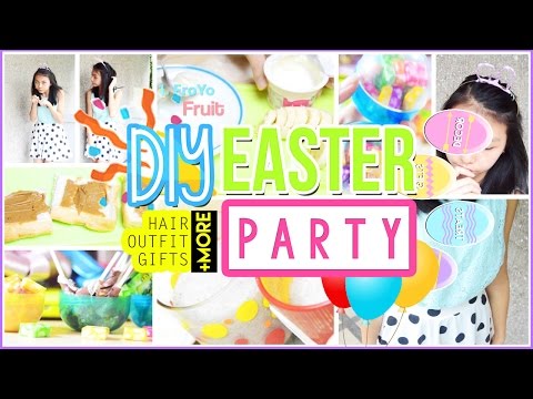 ♡ DIY Easter Party: Hair, Outfit, Treats, Gifts, Decor + MORE! | AlohaKatieX ♡ Video