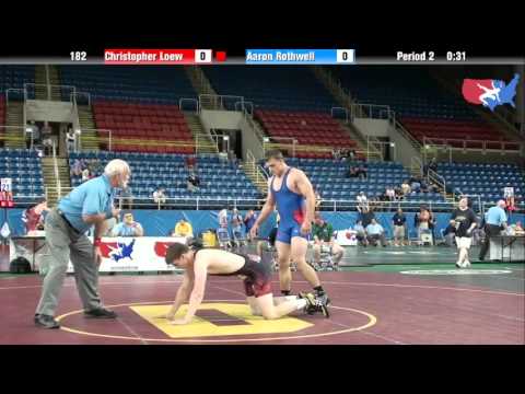 Fargo 2012 182 Round 4: Christopher Loew (New York) vs. Aaron Rothwell (Wisconsin)