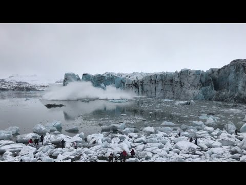 Island: Touristen fliehen nach Gletscher-Abbruch | DER SPIEGEL