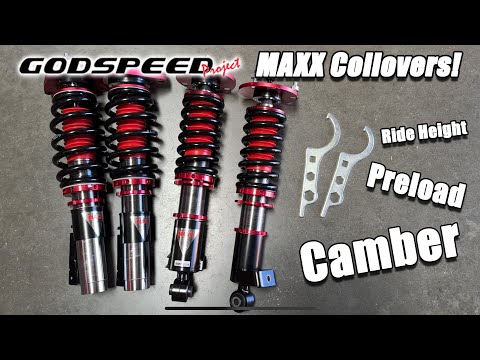 Godspeed MAXX Coilovers Quick Adjustment/Installation Guide 2023! Preload, Ride Height & Camber!