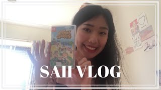 vlog 27. quarantine! unboxing nintendo switch and animal crossing!