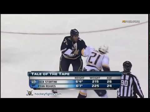 Zack Stortini vs Ryan Reaves Oct 8, 2011